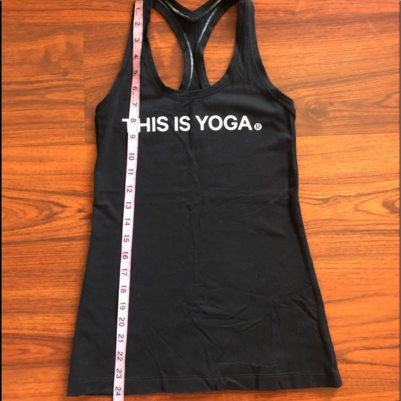 Lululemon This Is Yoga Black Tank Top - Picture 4 of 5